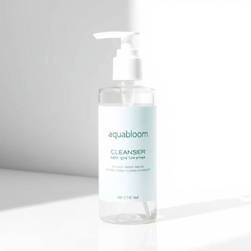 AquaBloom Skincare Hydrating Cleanser bottle