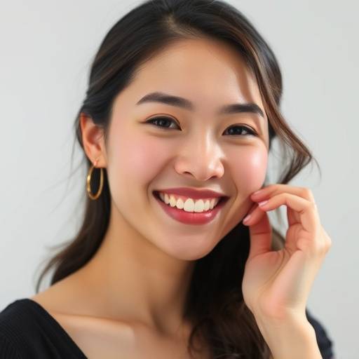 Picture of Sarah Chen, glowing skin and happy